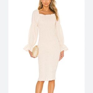 Revolve SNDYS Courtney Dress in Cream